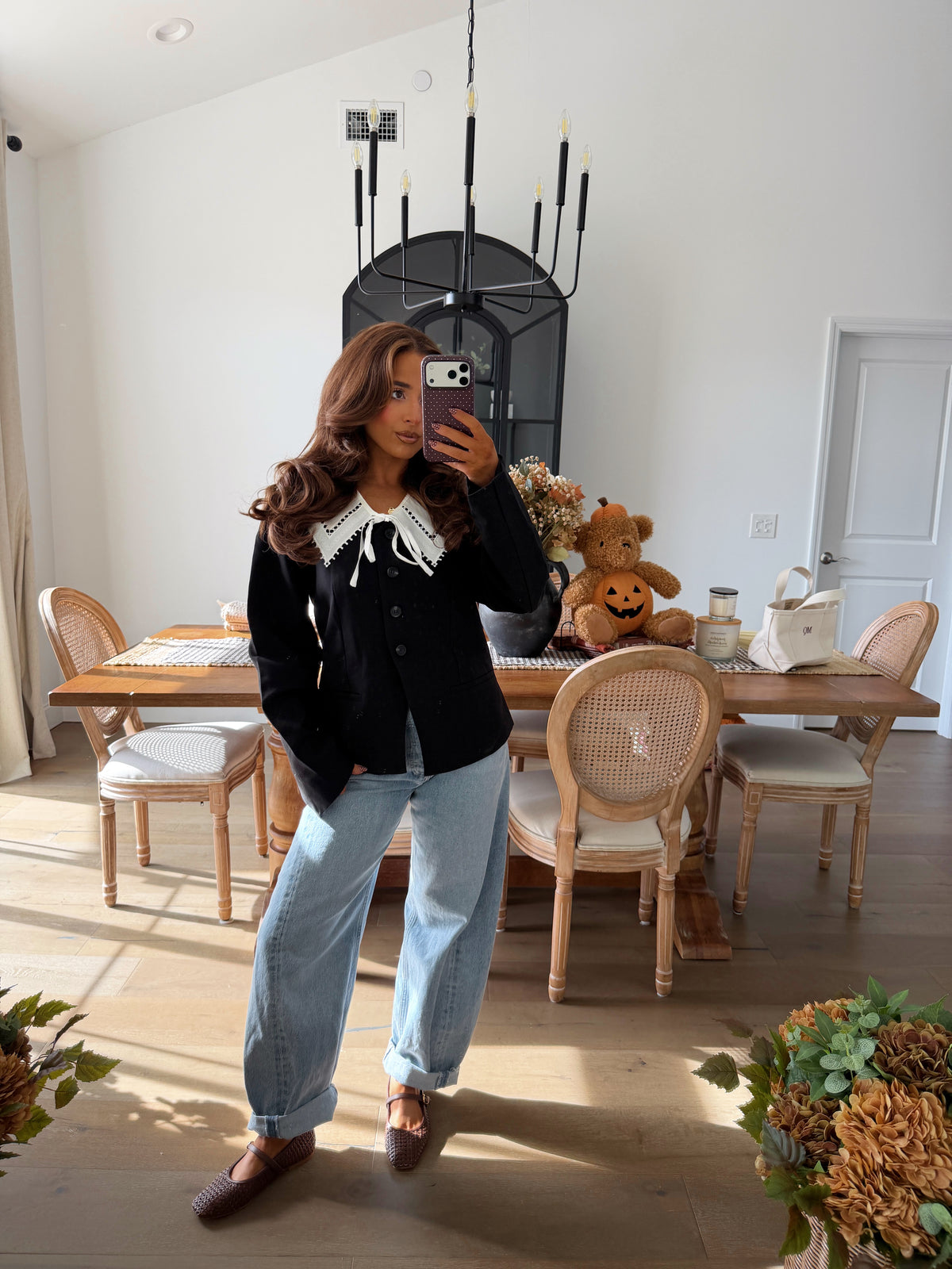 Thankful & Lace Blazer Top no restks