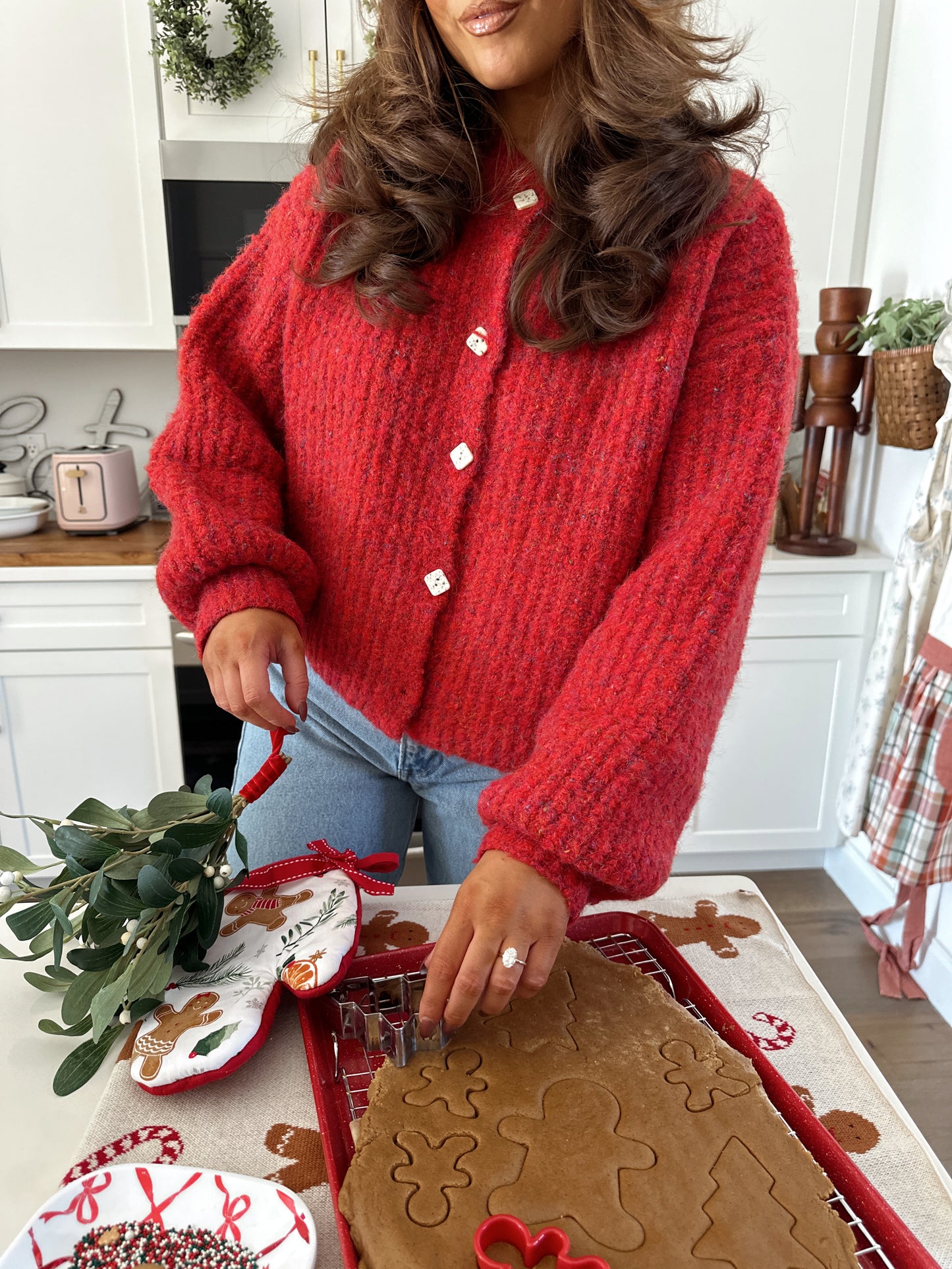 Meet Me Under The Mistletoe Cardigan