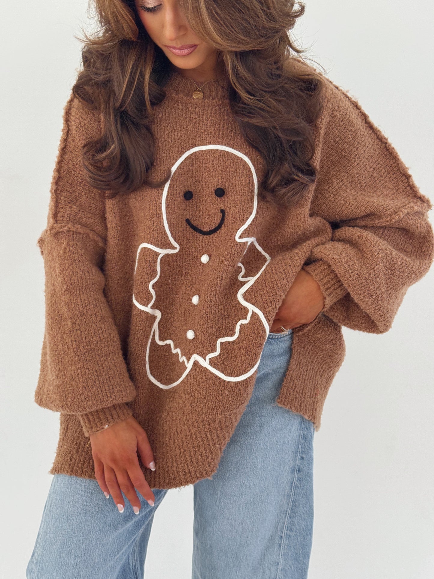 Gingerbread Darling Cozy Sweater (pre-order)