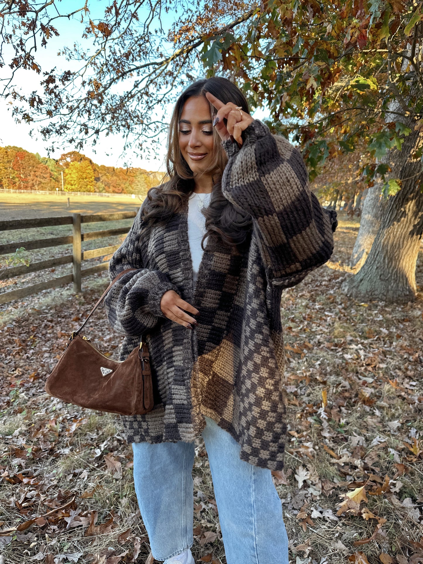 Cozy Mocha Chunky Sweater Cardigan