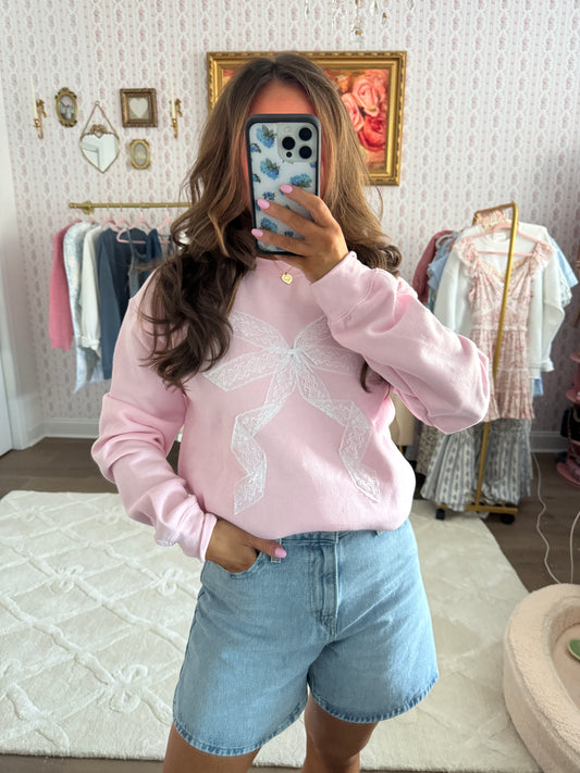 The Ballerina & Lace Crewneck