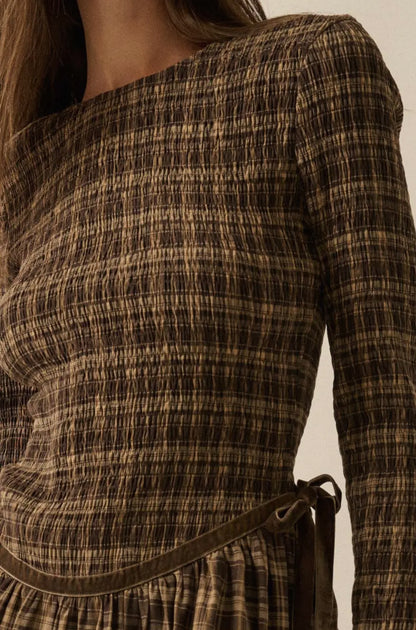 The Blair Midi Plaid Dress PRE ORDER ADDED OCTOBER