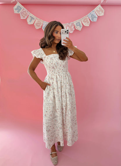 Sunday Best Midi Floral Dress (can’t restock)