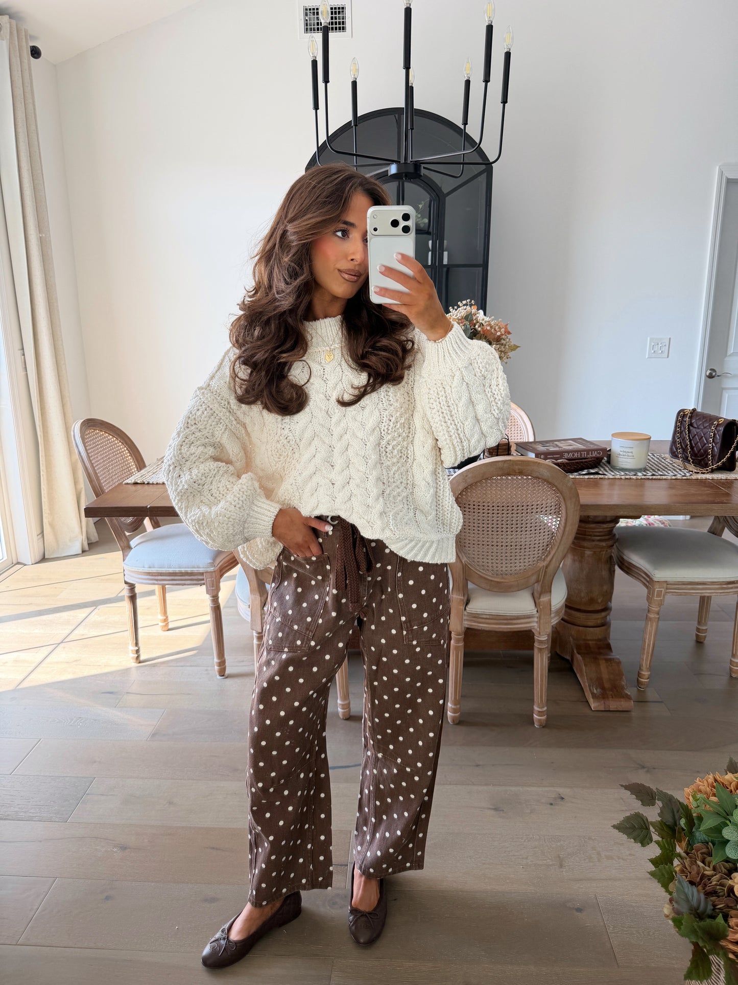 Caramel Kisses Barrel Dot Jeans
