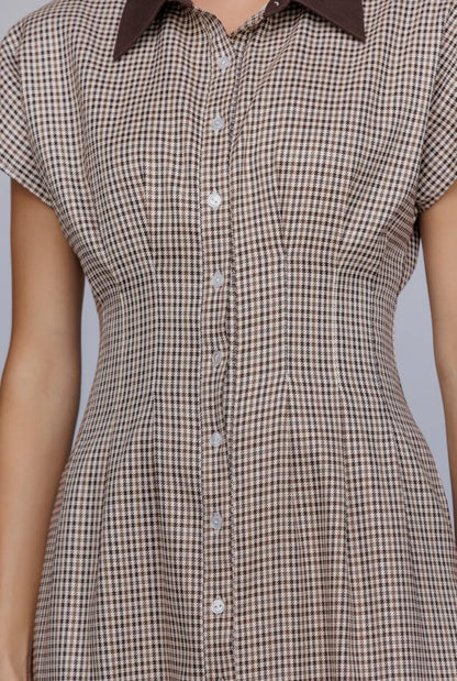 Meadow Houndstooth Dress