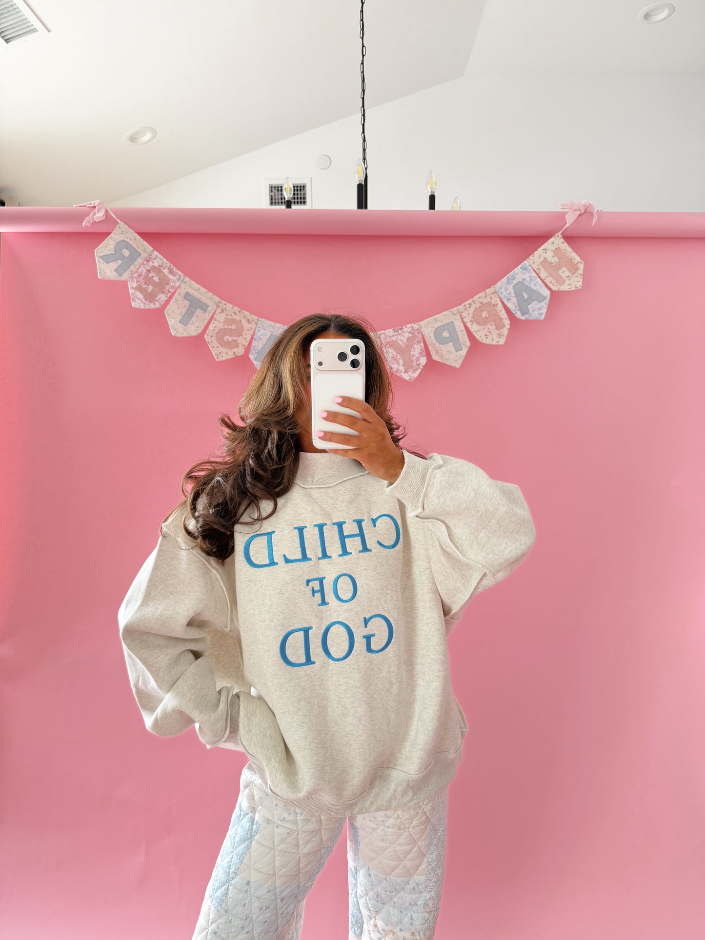 Child Of God Mockneck Grey