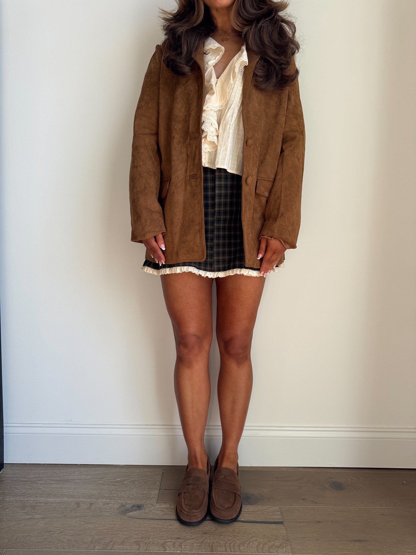 Suede Camel Blazer (can’t restock)