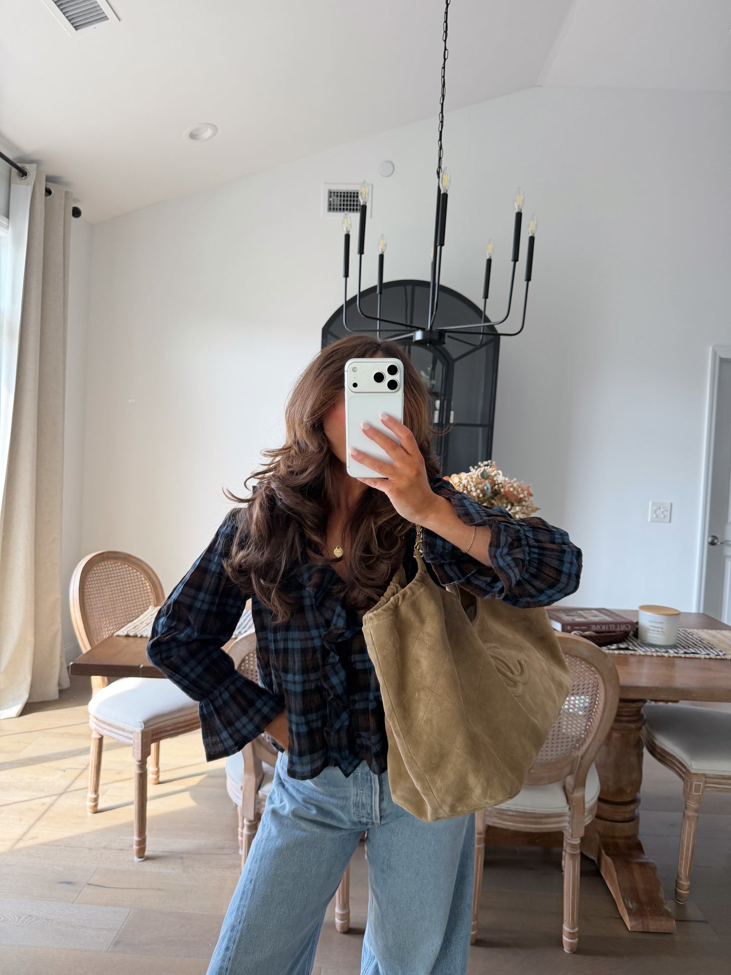 Cottage Bloom Blouse (Navy)