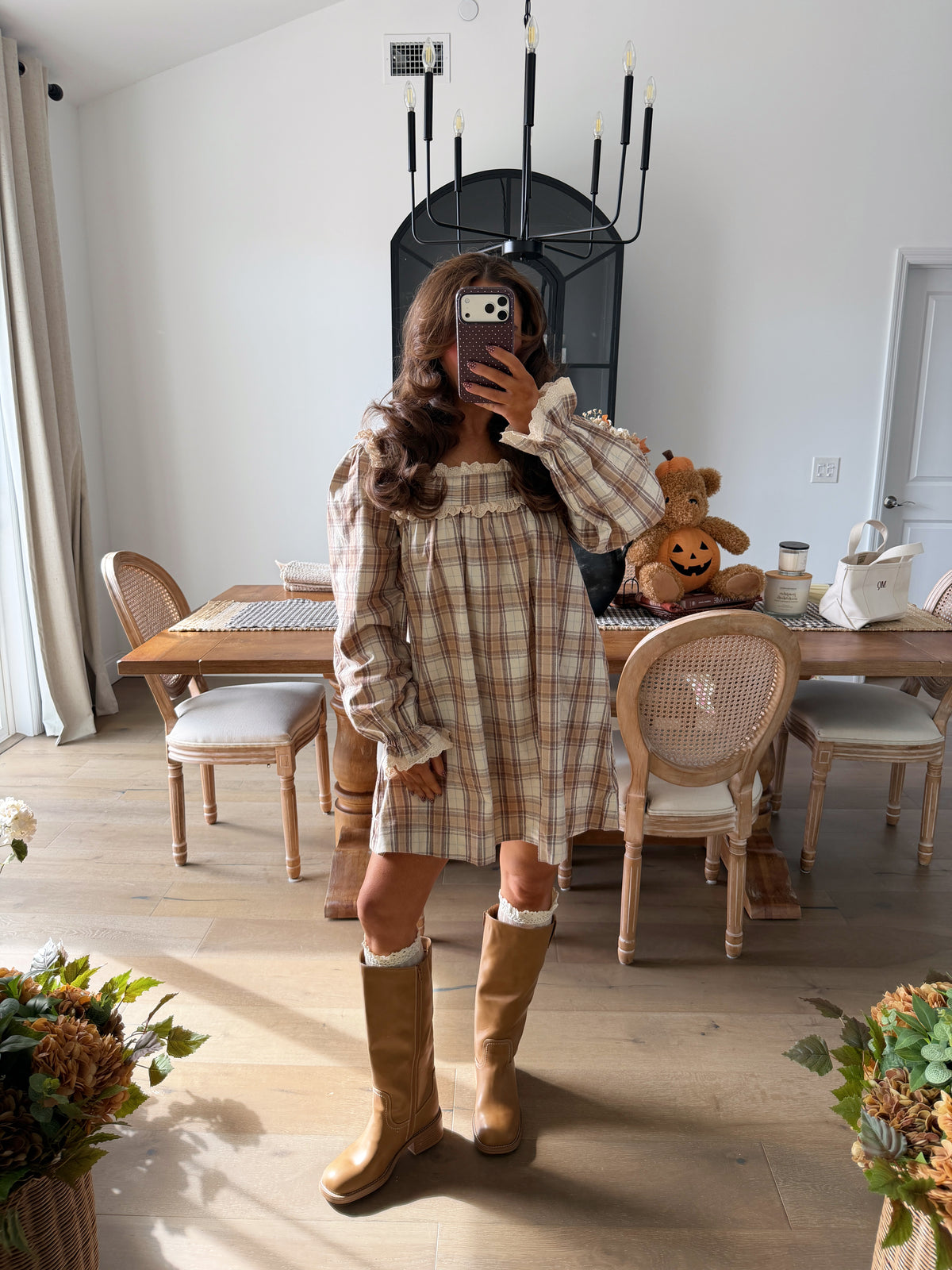 Pumpkin Spice Mini Dress