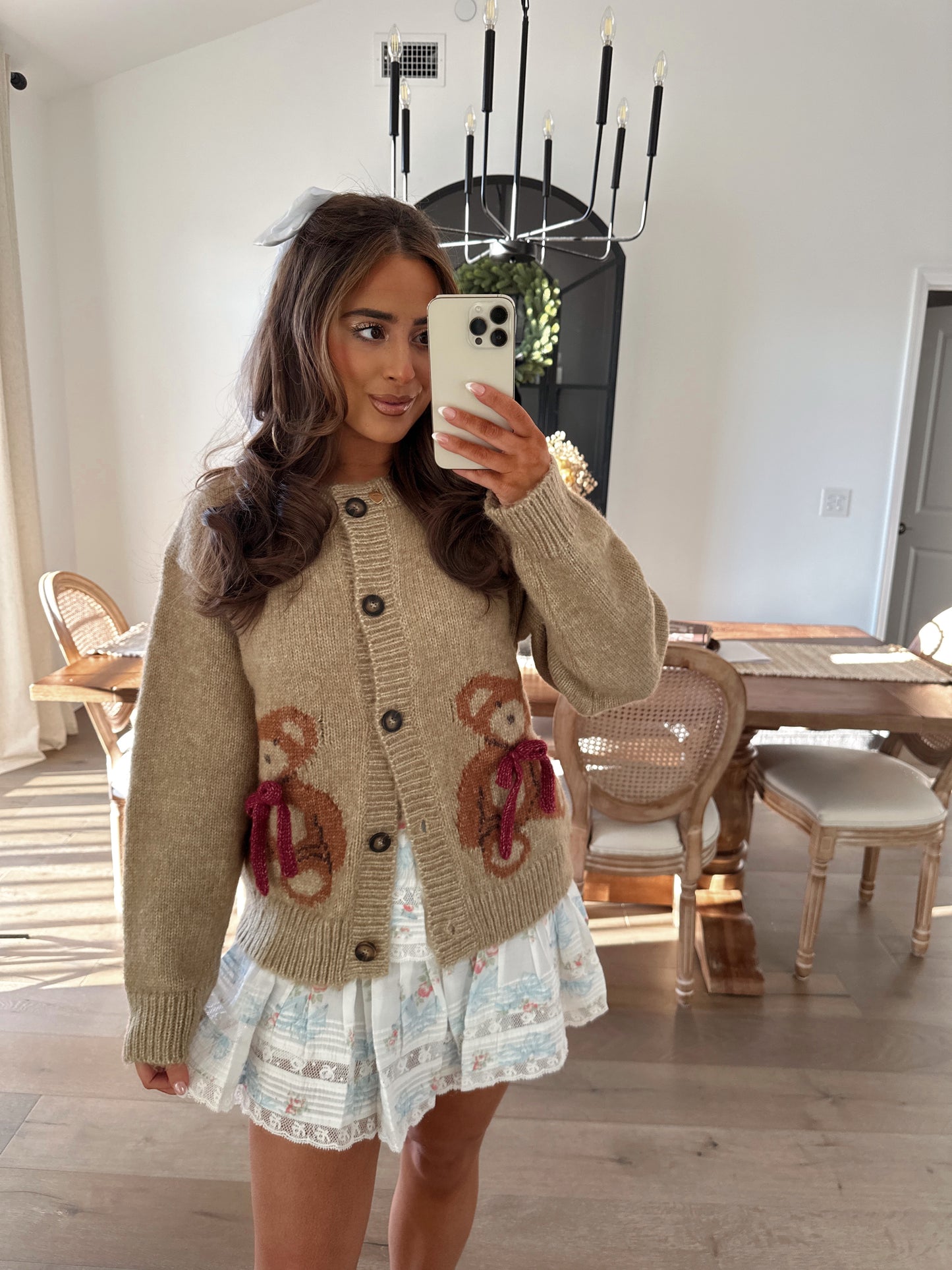 In STOCK TEDDY BEAR CARDIGAN BEIGE 🧸