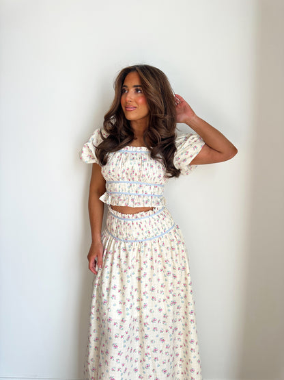 Thumbelina Floral Skirt Set