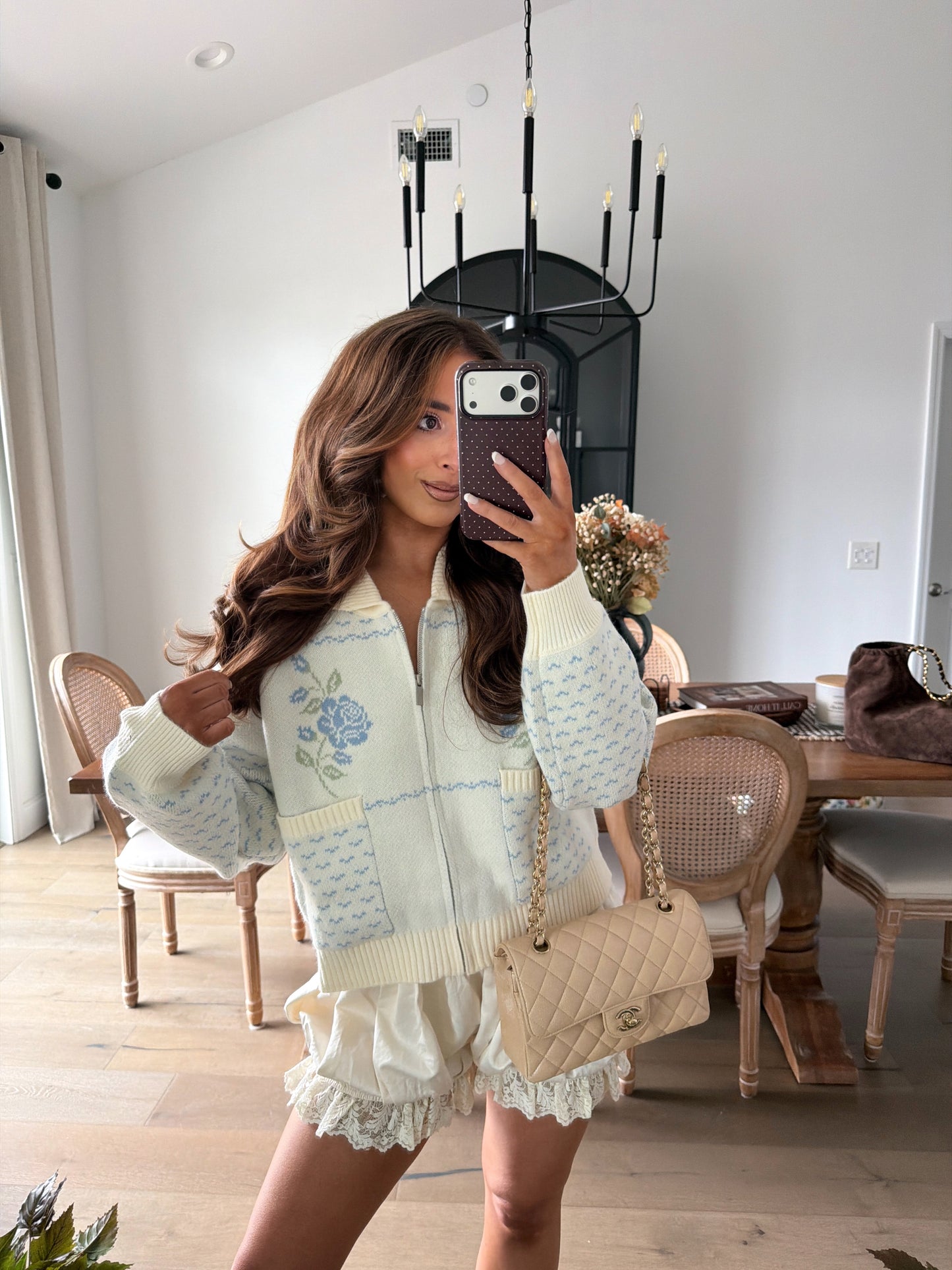 Enchanted Rose Zip Caridgan
