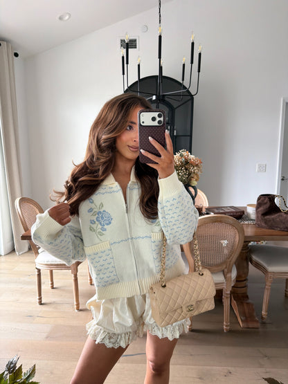 Enchanted Rose Zip Caridgan