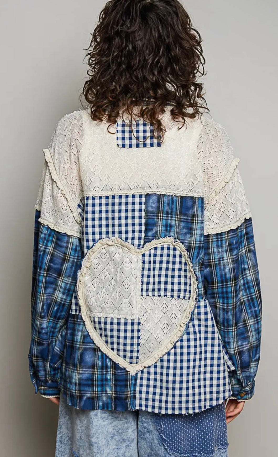 Seaside Hearts Jacket Blue