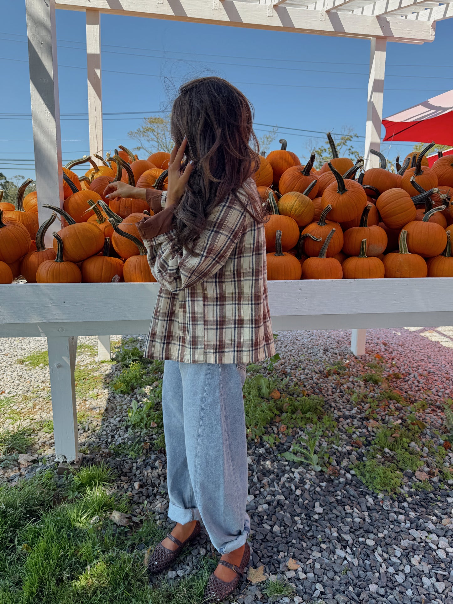Pumpkin 🎃 Patch Barn Shacket Flannel
