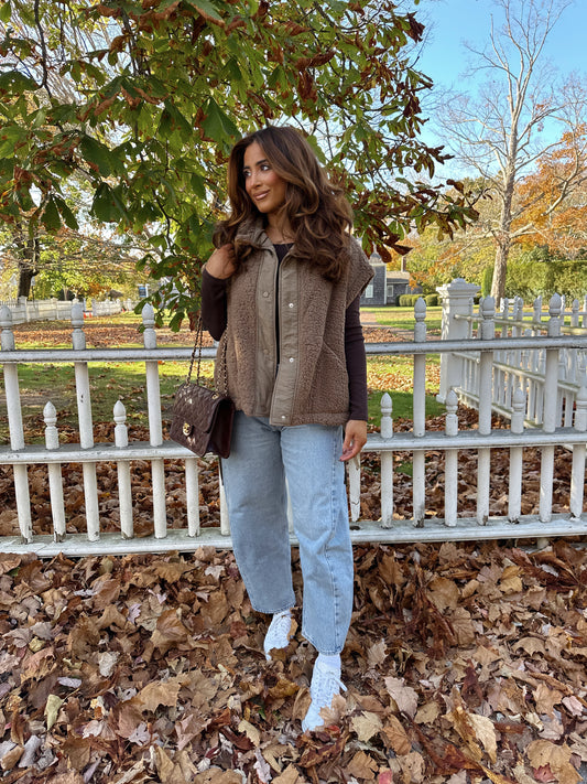 Toasted Marshmallow Sherpa Vest
