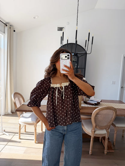 Mocha Dot Top RESTOCK