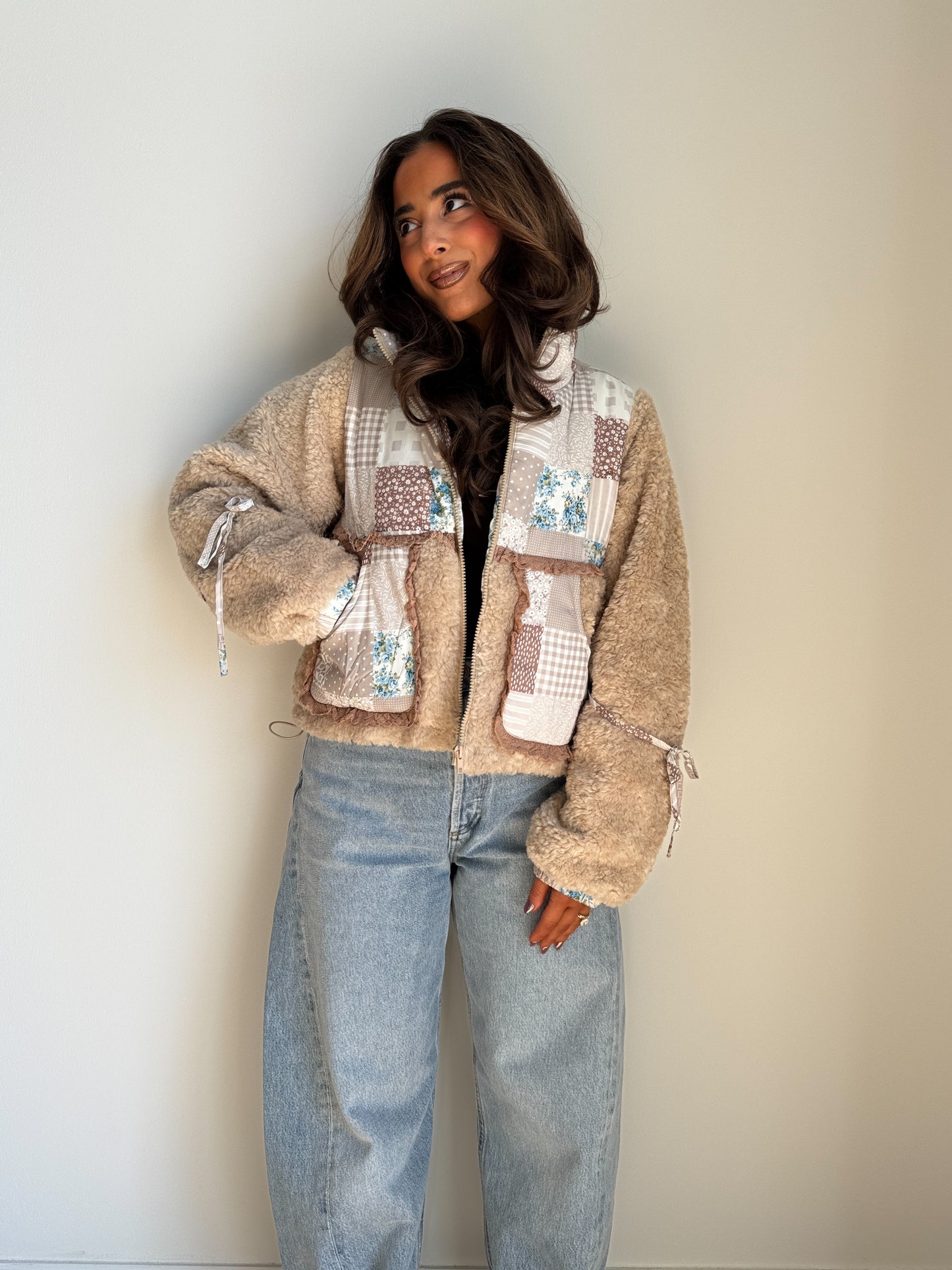 Harvest Cottage Patchwork Sherpa Jacket PRE ORDER OCTOBER 5