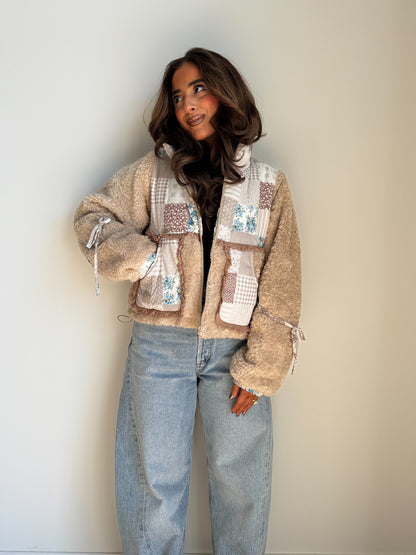 Harvest Cottage Patchwork Sherpa Jacket PRE ORDER OCTOBER 5