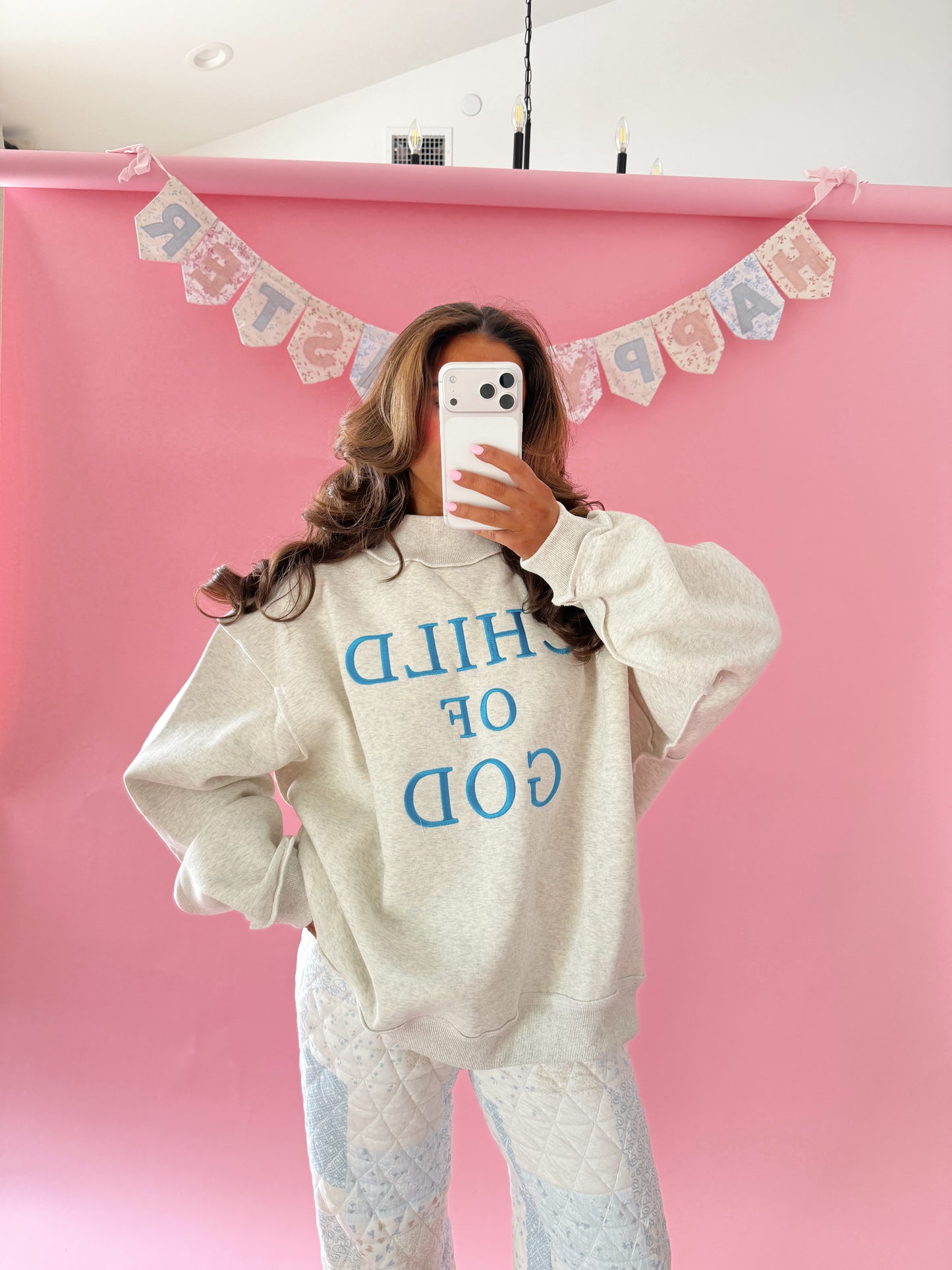 Child Of God Mockneck Grey
