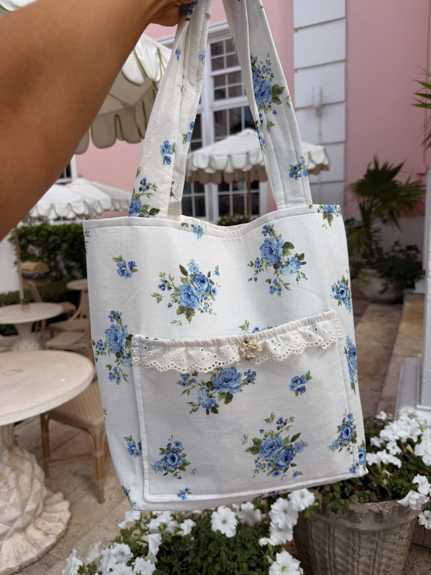 Palm Bloom Tote Bag ships 2-3 weeks