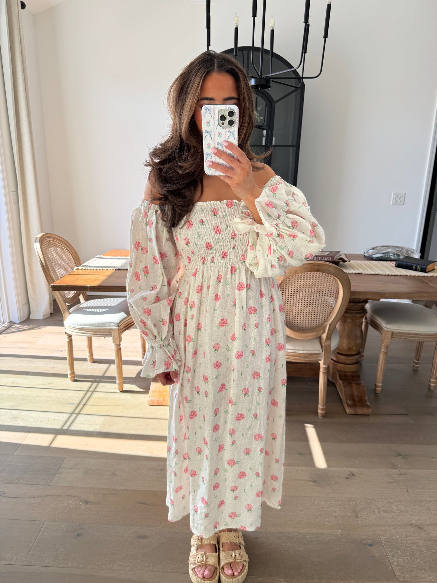 Pink Floral Midi Sleeper XS