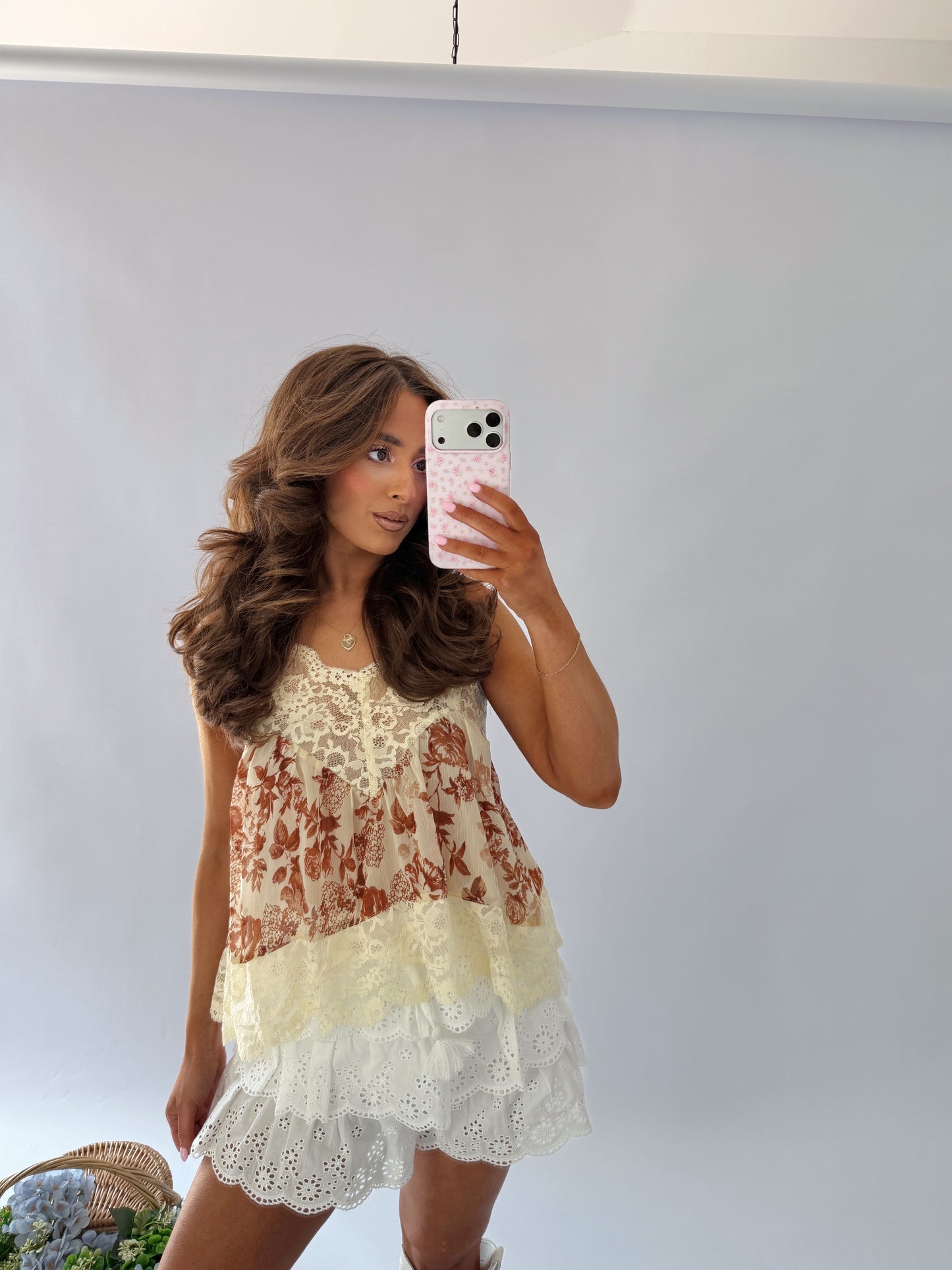 Sandy Boots Darlin’ Floral Tank