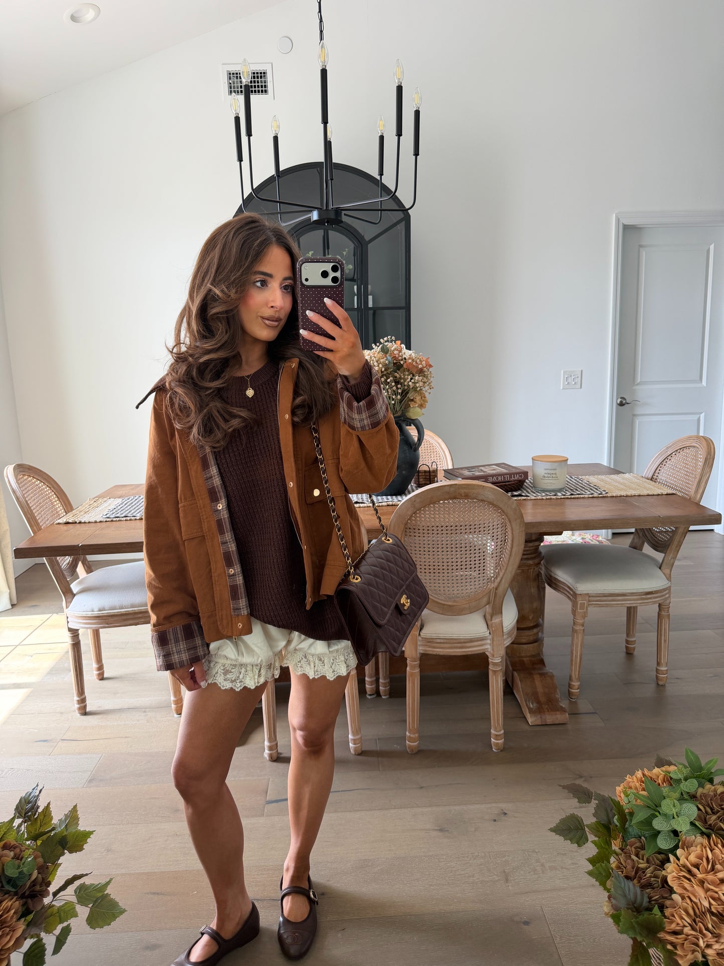 Sutton Plaid Barn Jacket (Teddy)