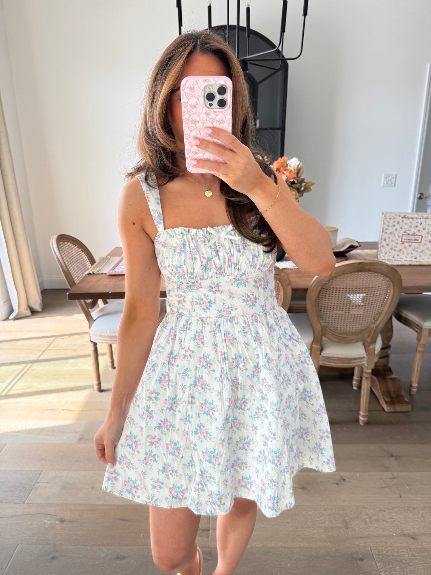 Floral Mini altrd state dress small NEW