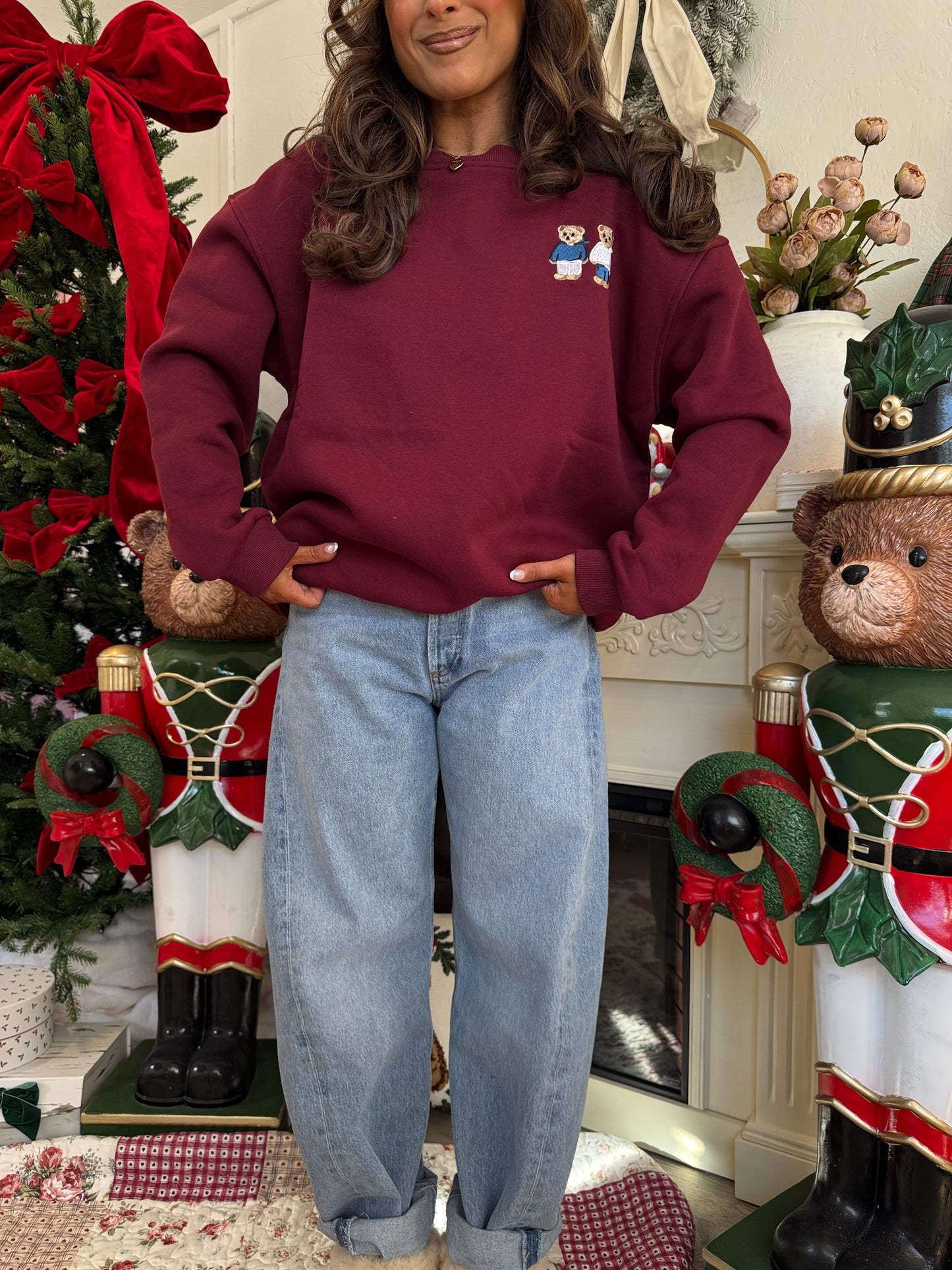 Christmas Cuddles Couple Sweatshirts