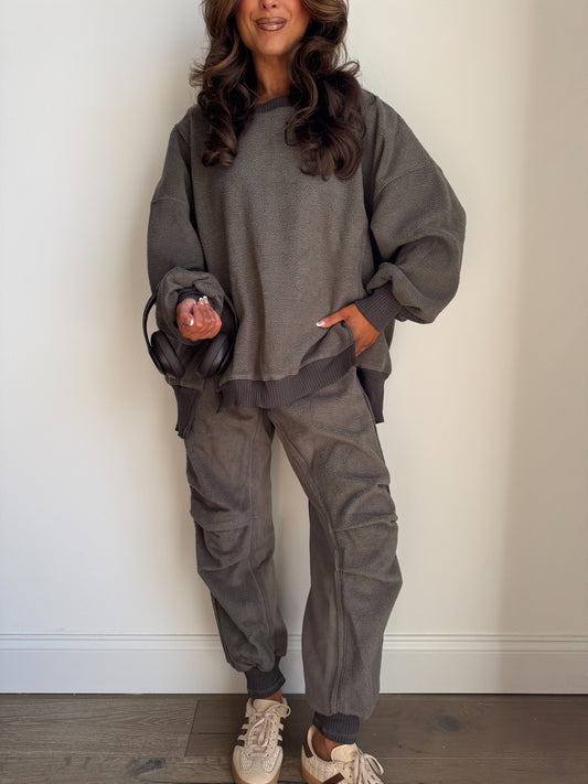 Fleece On The Go Set (Charcoal)