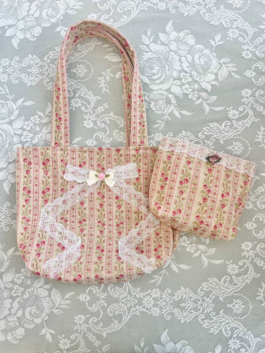 Meet Me In Paris Tote & Beauty Bucket Set (Paris exclusive fabric)