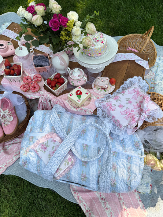 Vintage Floral Shabby Chic Duffel PRE-ORDER
