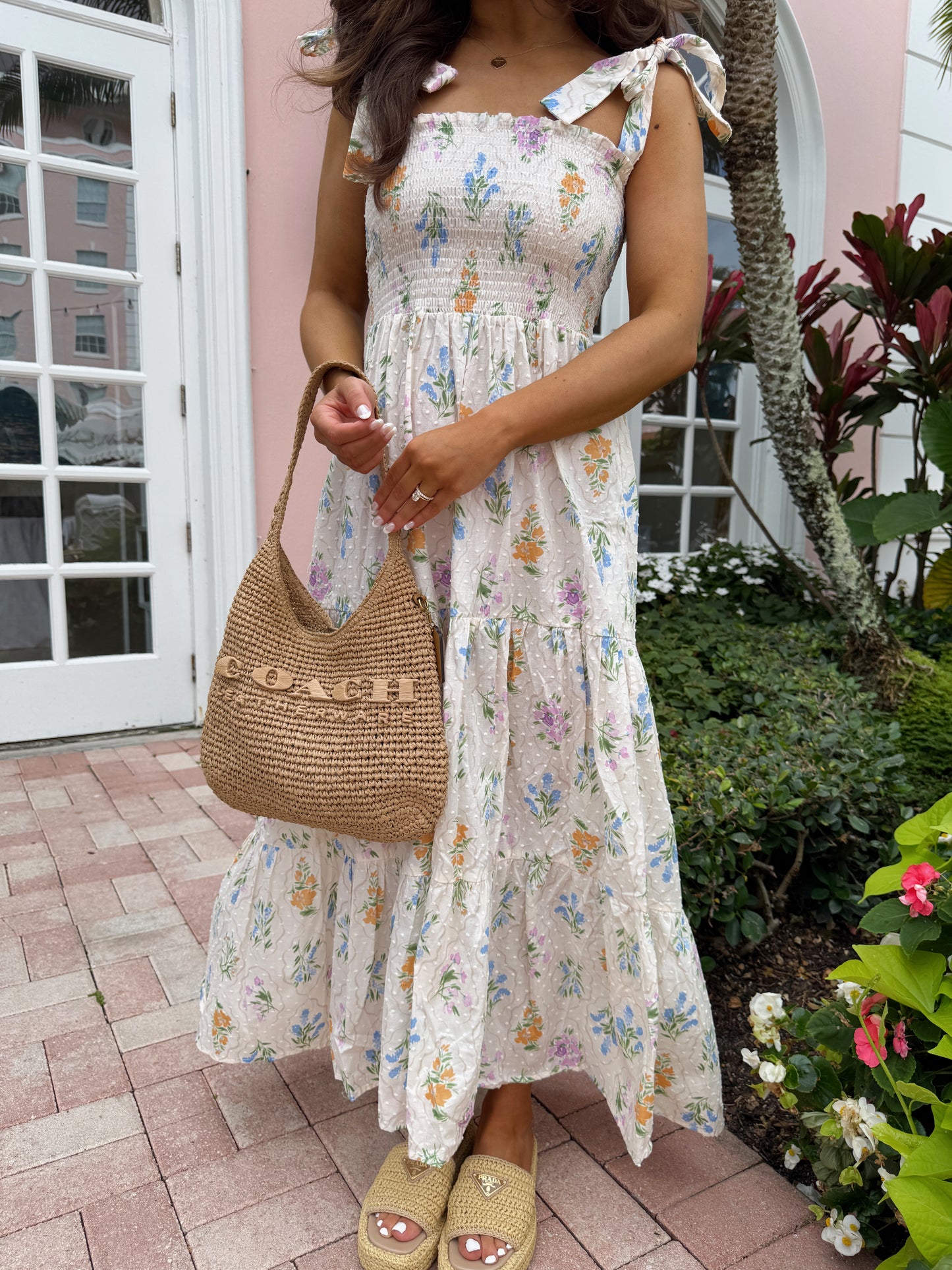 Palm Way Midi Dress