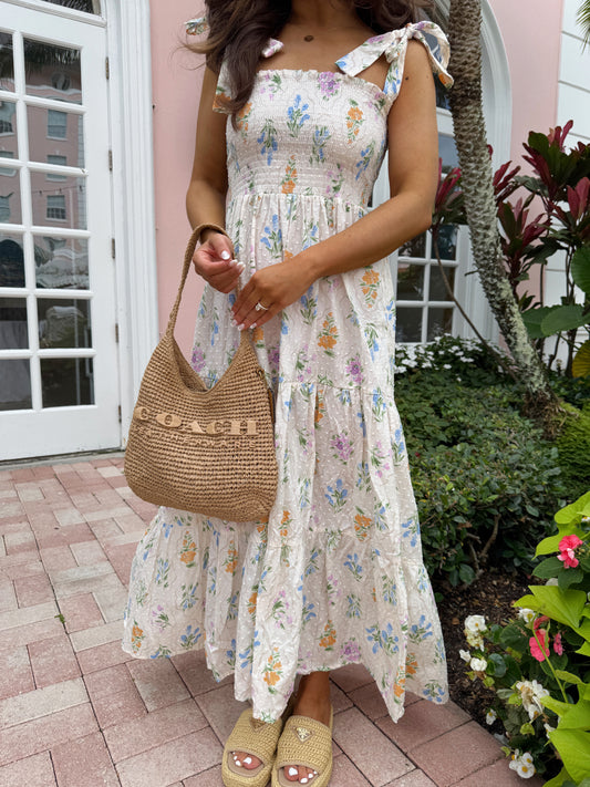 Palm Way Midi Dress