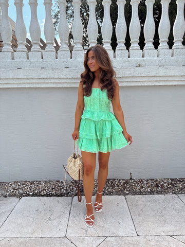 Tropical Tea Party Ruffled Skirt Set