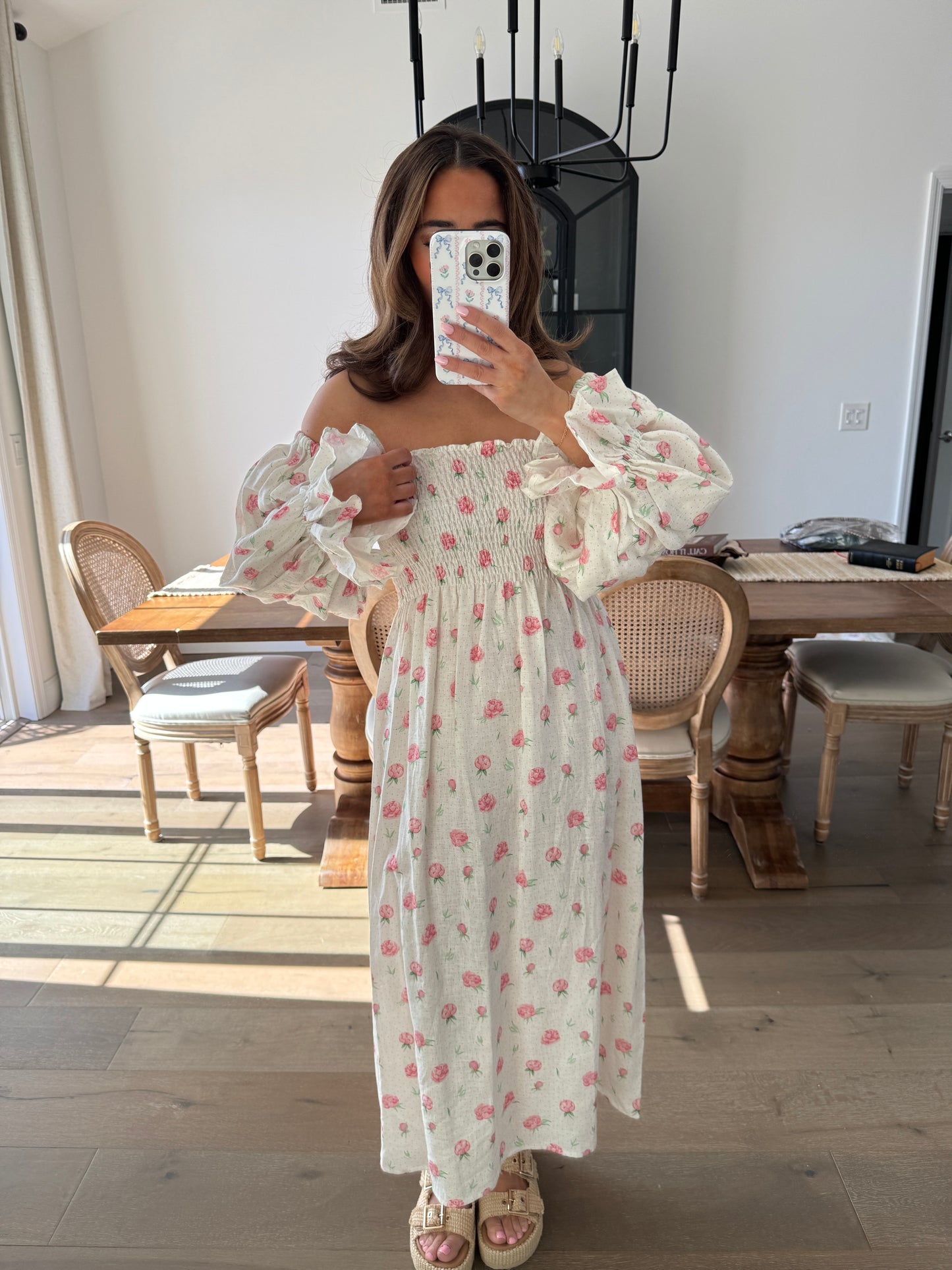 Pink Floral Midi Sleeper XS