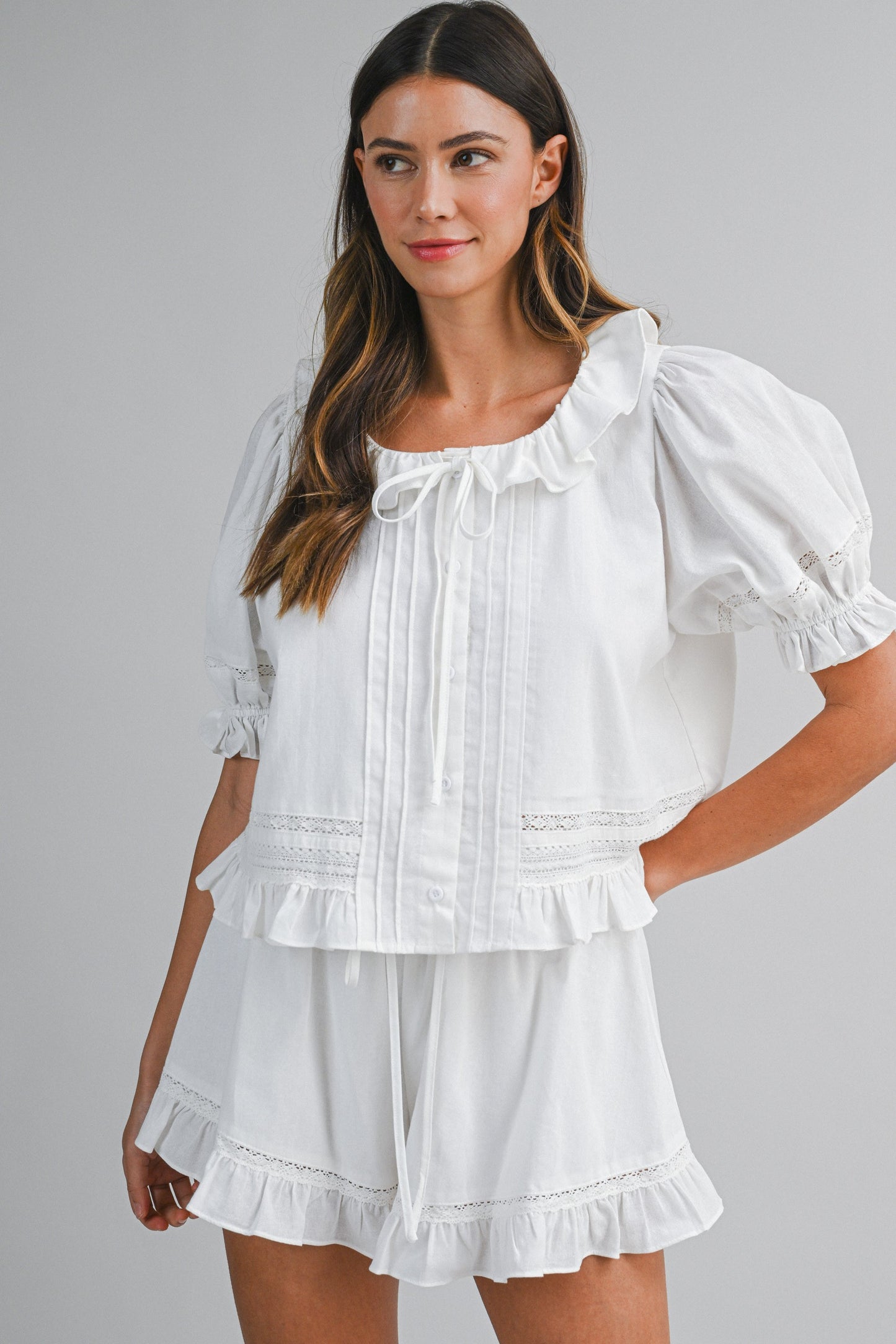 Rosy Morning Set (white) can’t restock