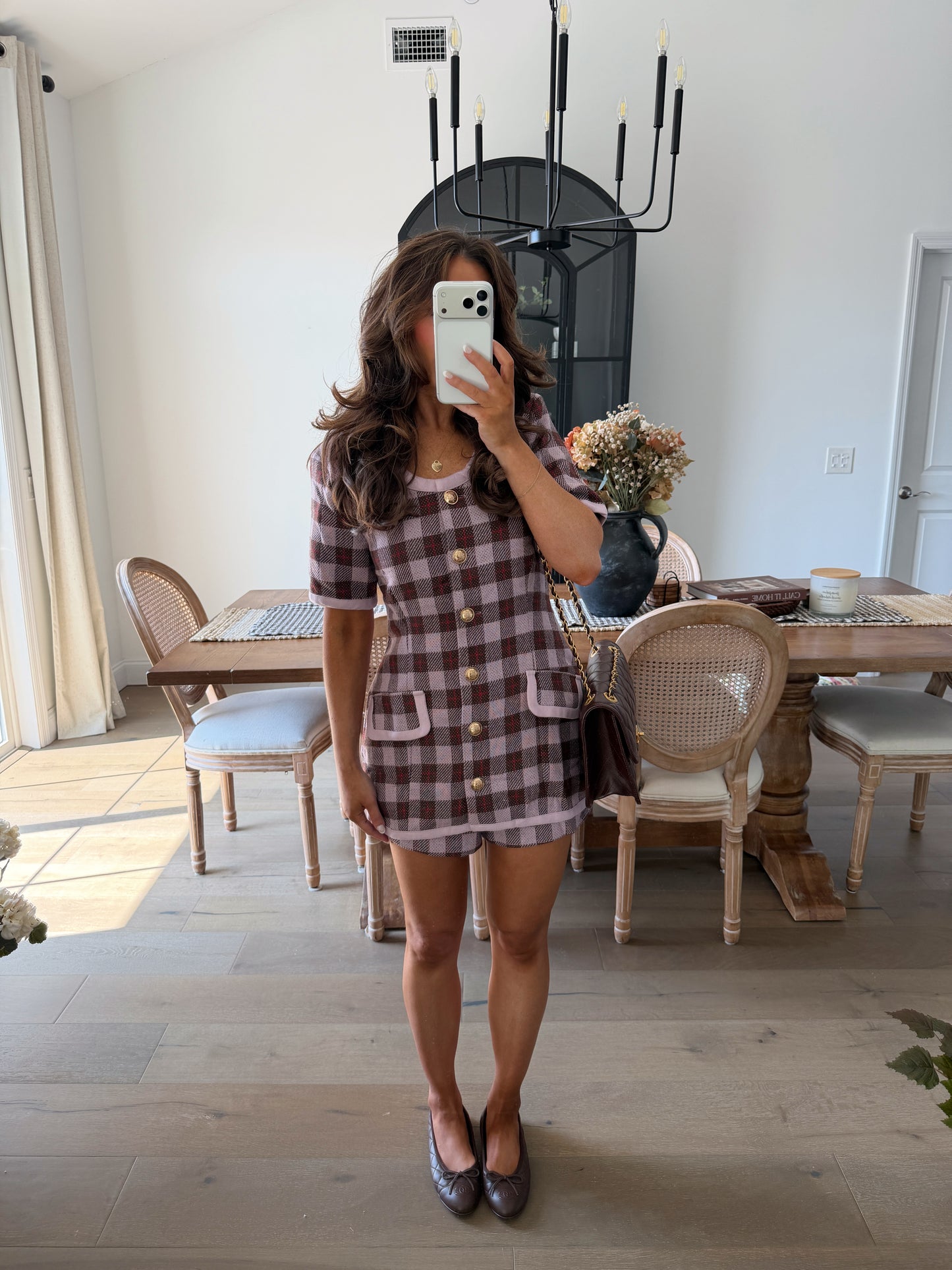 Tea At The Maple Manor Short Set - Autumn Plaid (can’t restock)
