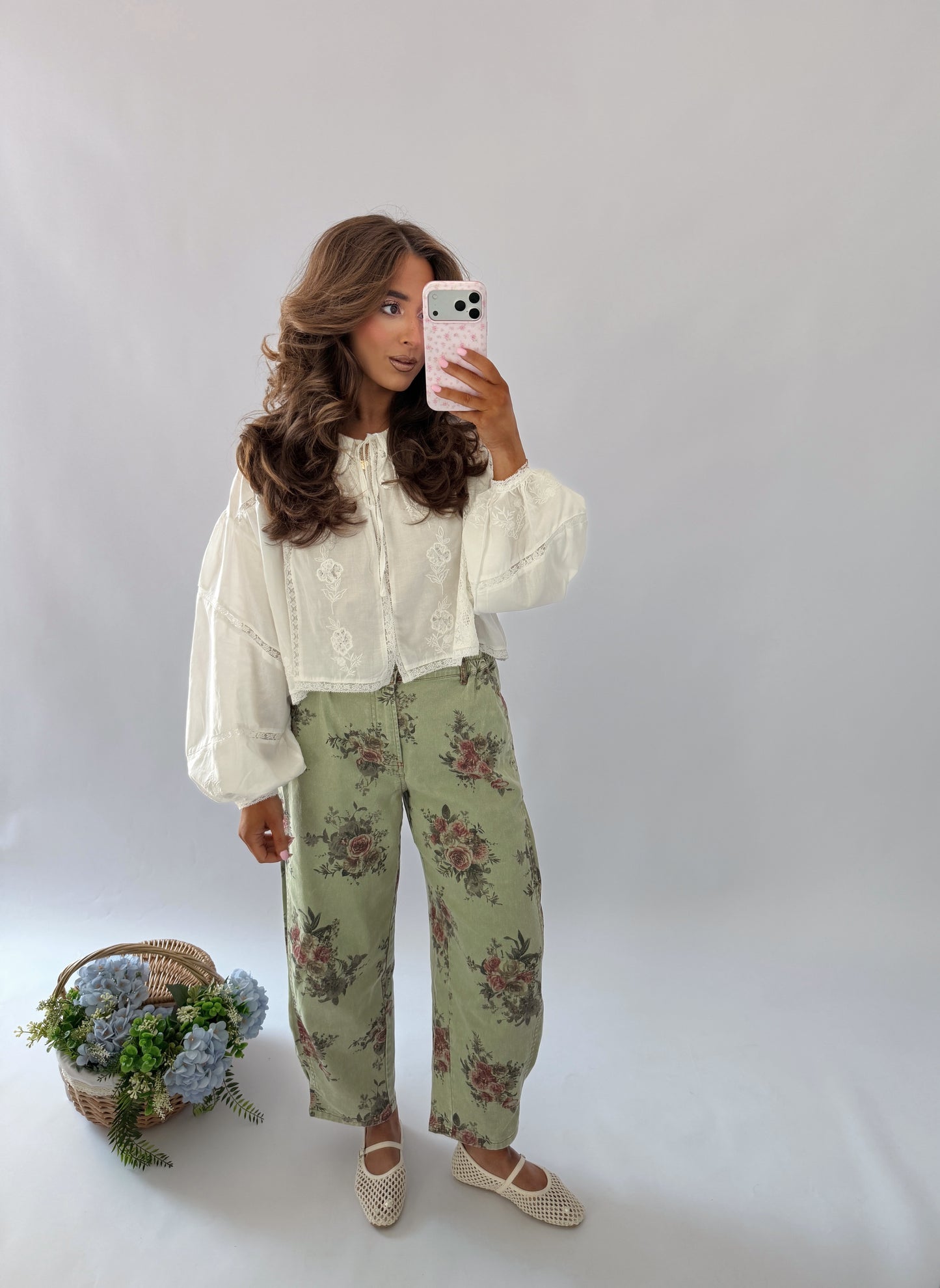 Dainty Darlin’ Lace Eyelet Top
