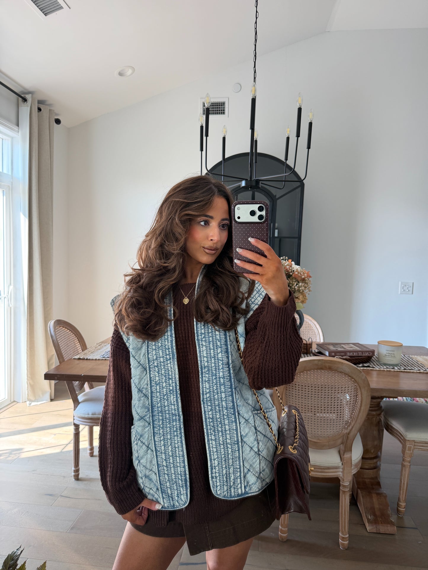 Charlotte Quilted Denim Vest