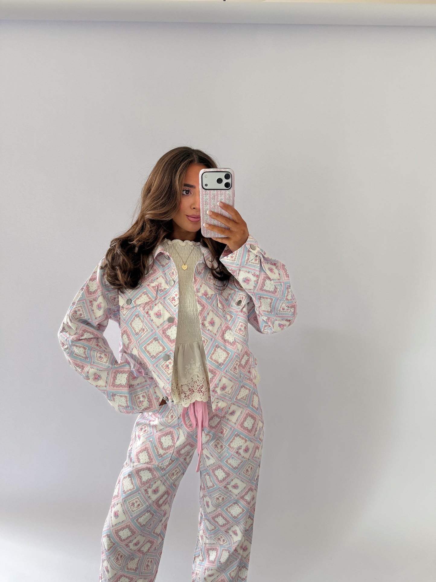 Pretty Petal Denim Barrel Jeans (can’t restock)