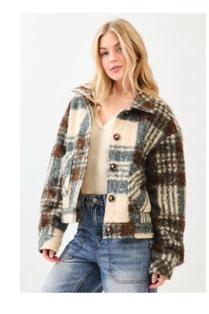 Fall Festival Sherpa Shacket