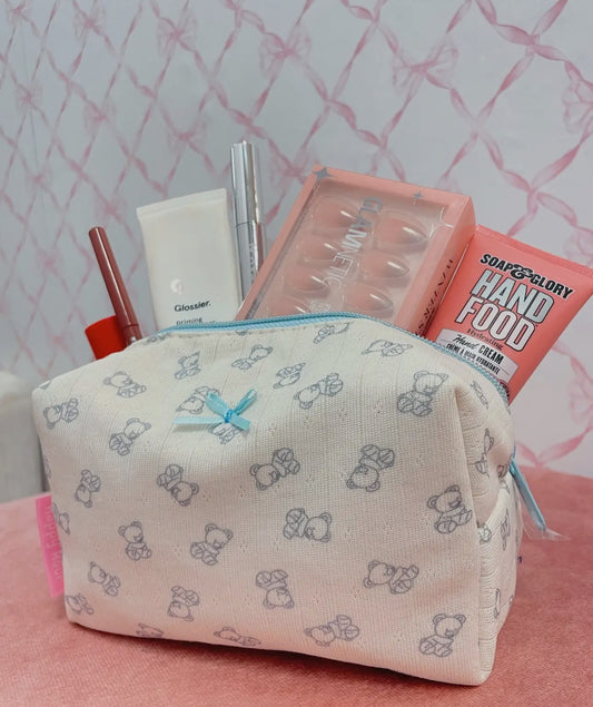 Teddy Blueberry Pouch