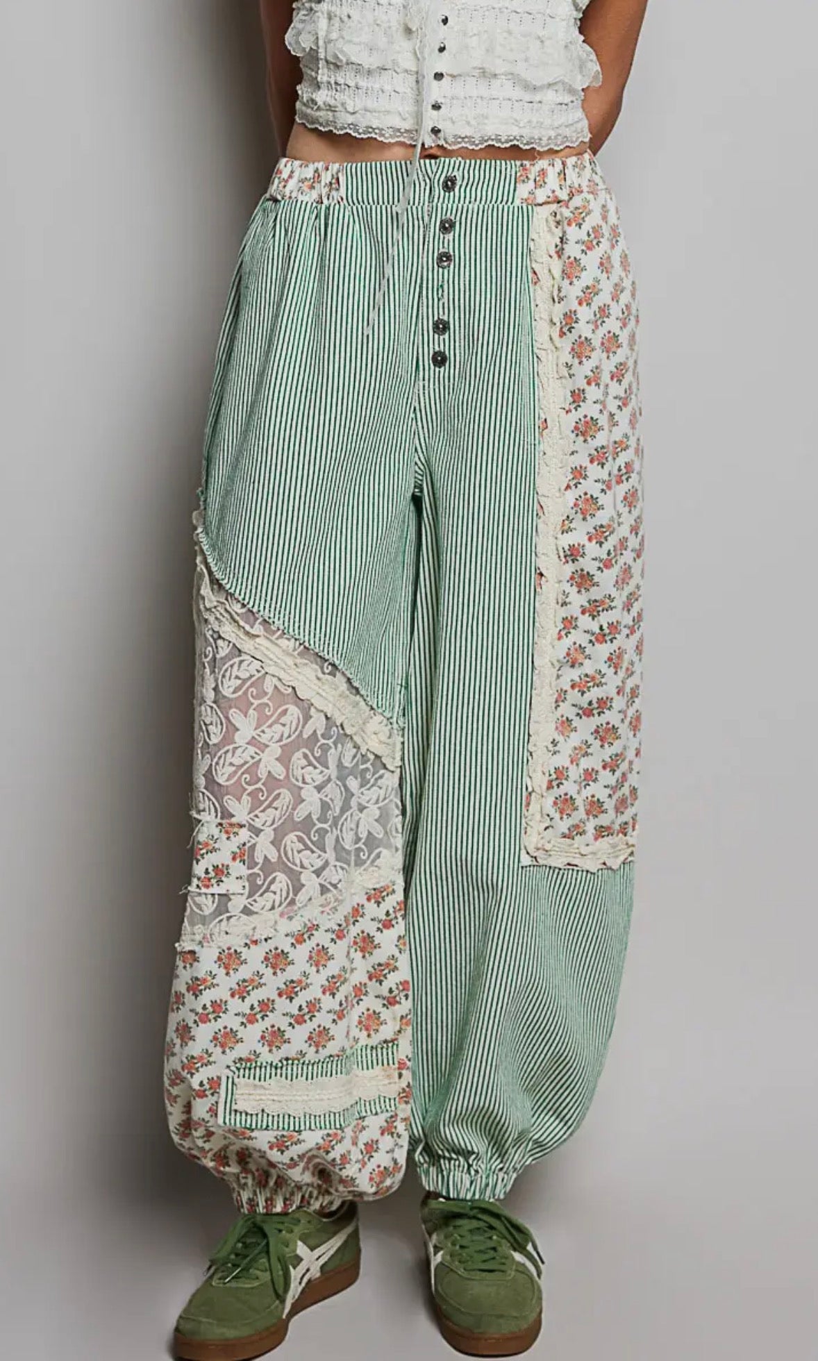 Sage & Lace Floral Joggers RESTOCK