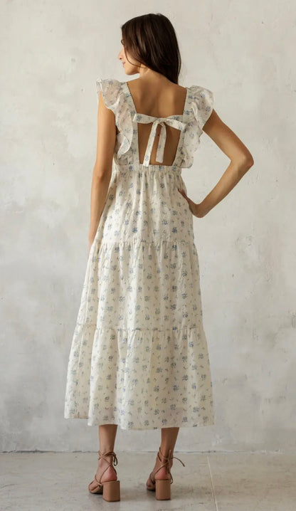 Blueberry Cottage Midi Dress