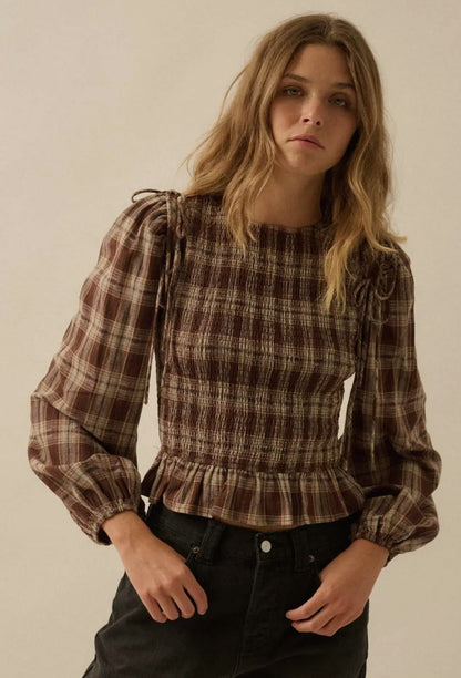 Cinnabon Flannel Top
