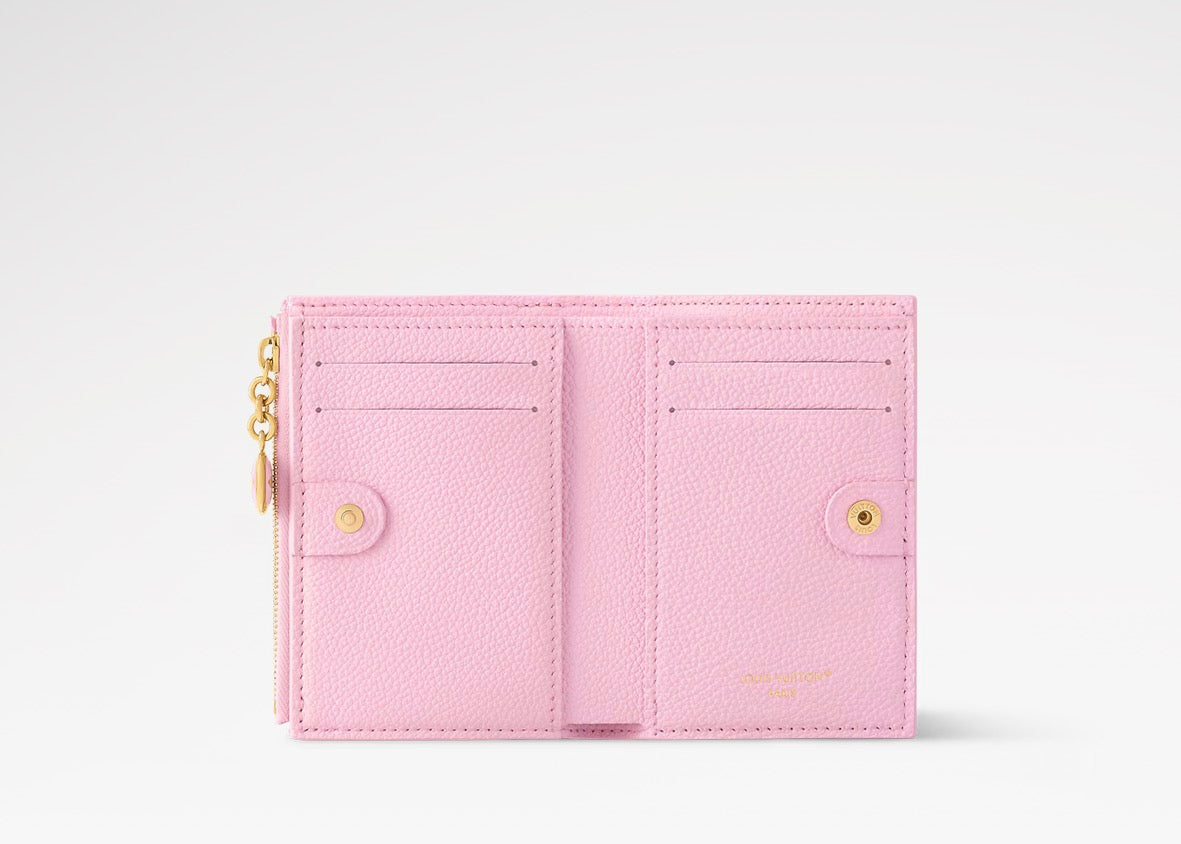 Lv pink gently used wallet bi fold