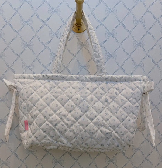 Blueberry Bow Tote Bag