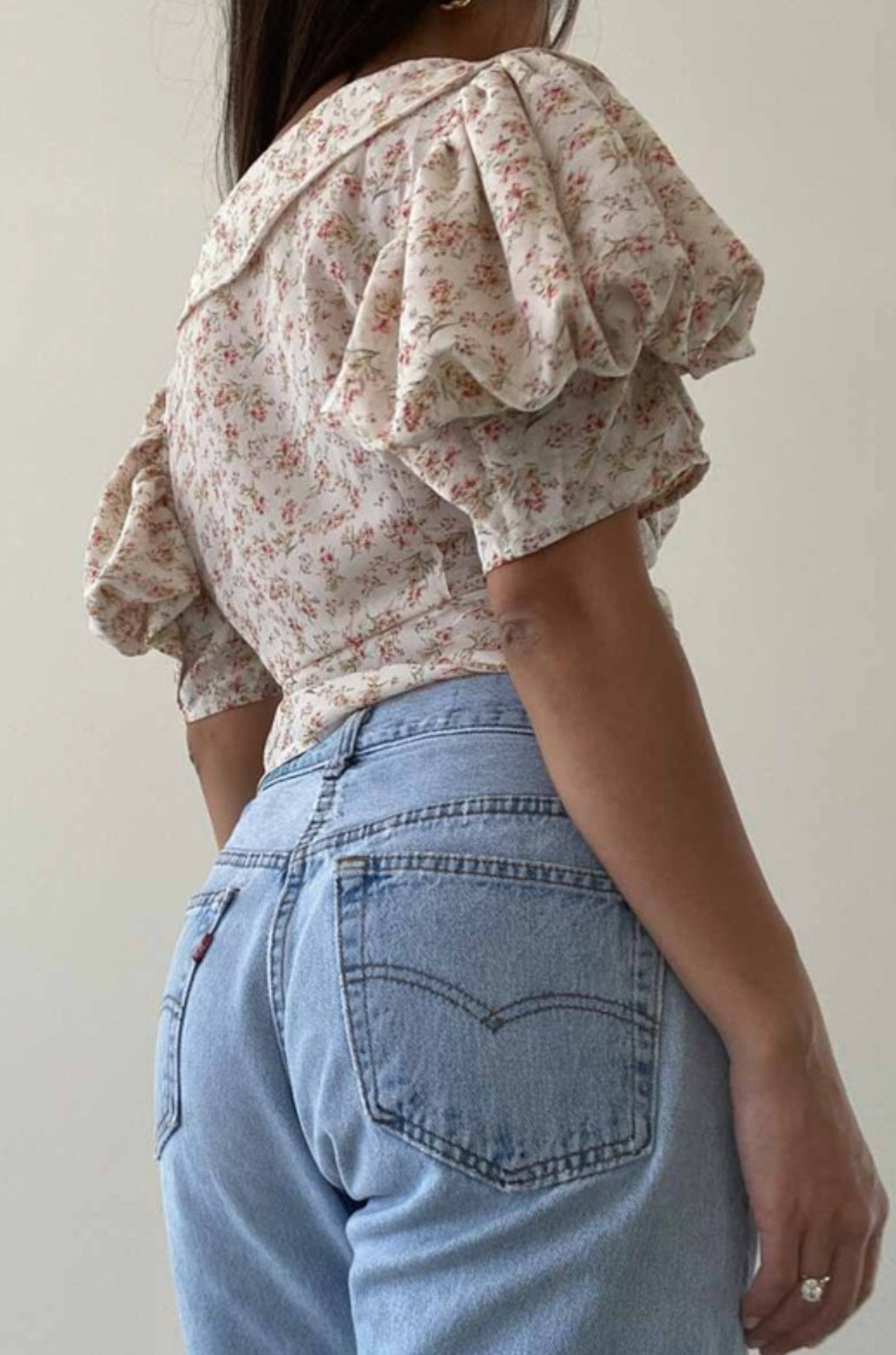 Brooke Puff Sleeve Floral Top